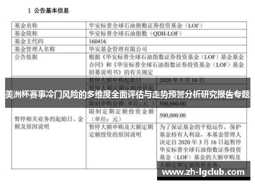 美洲杯赛事冷门风险的多维度全面评估与走势预警分析研究报告专题 美洲杯赛事冷门风险的多维度全面评估与走势预警分析研究报告专题